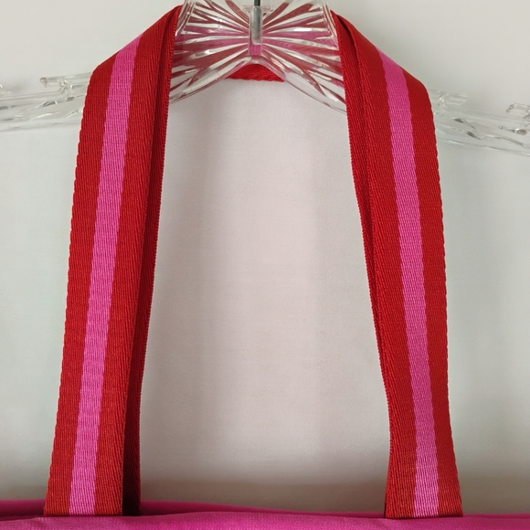 Summersalt x FabFitFun Pink & Red Neoprene Beach Summer Tote Bag Swimming Pool - Picture 4 of 16